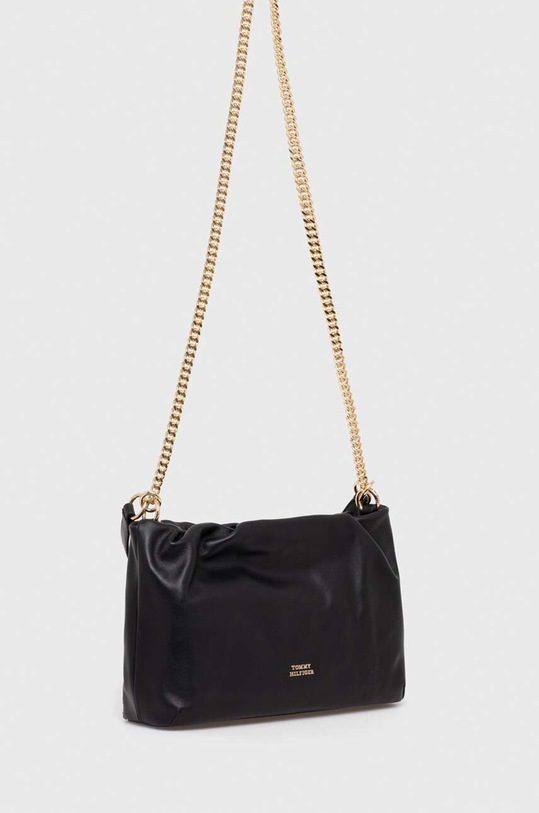 Akcesoria Tommy Hilfiger torebka skórzana AW0AW16203 czarny