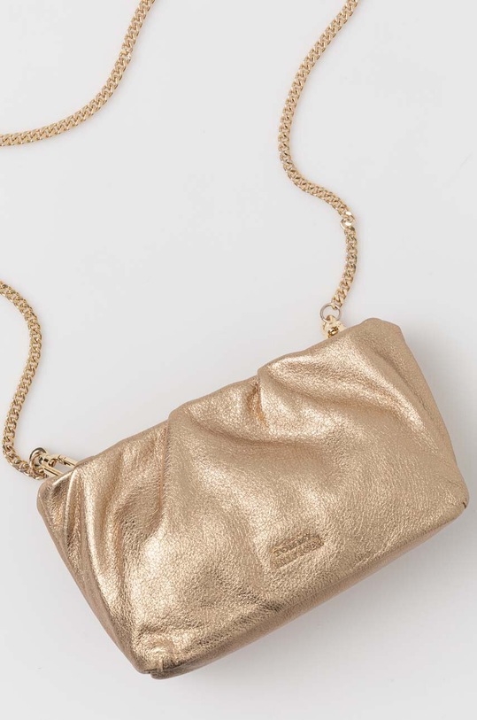 Akcesoria Tommy Hilfiger torebka skórzana AW0AW16408 złoty