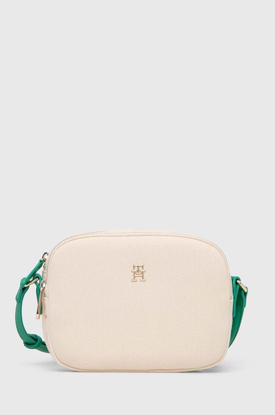 Τσάντα Tommy Hilfiger υφασμάτινο μπεζ AW0AW16419