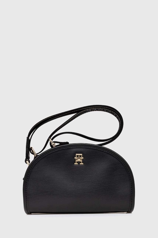 Kabelka Tommy Hilfiger jednofarebný čierna AW0AW16774
