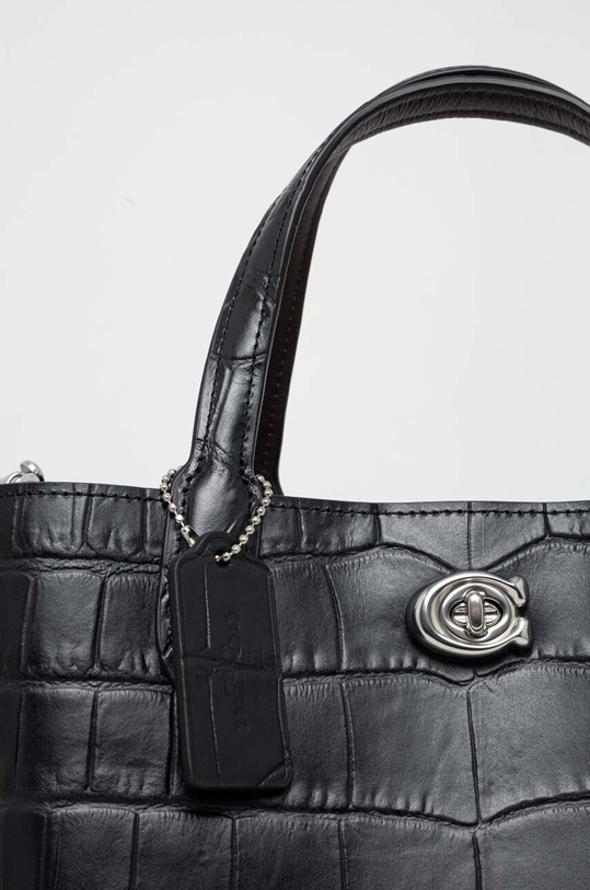 Akcesoria Coach torebka skórzana Willow C8632 czarny