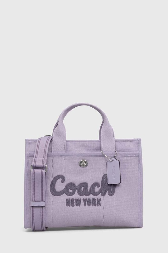 Coach torebka tekstylny fioletowy CP158