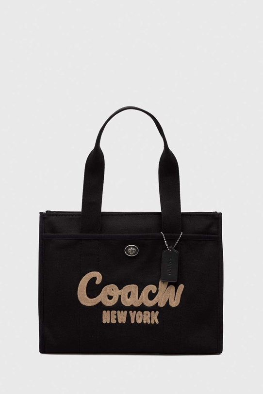 Сумочка Coach аппликация чёрный CP163