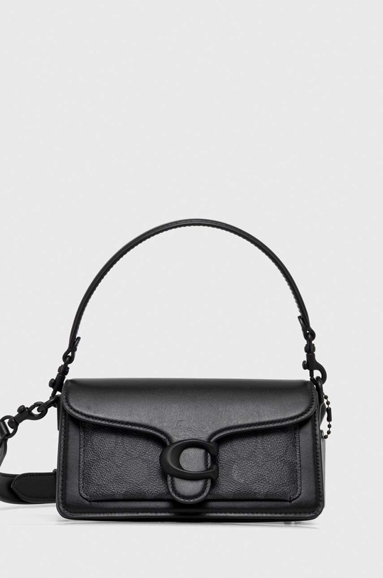 Coach handbag faux grain leather black CQ765