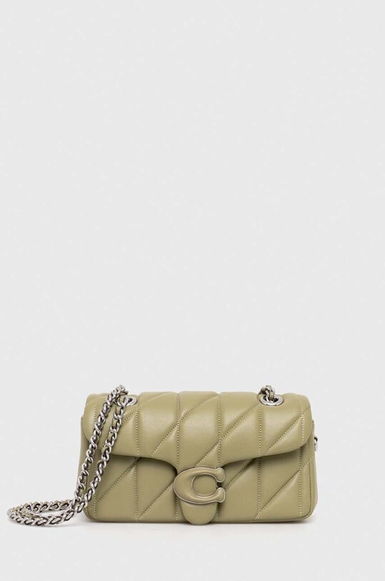 Coach poseta de piele Tabby uni verde CP145