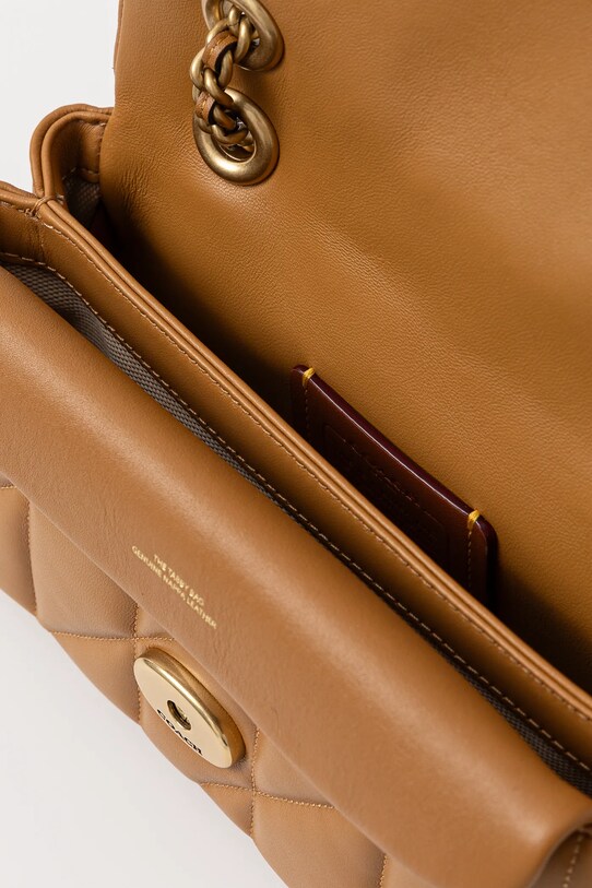 Кожена чанта Coach Tabby CP149 кафяв