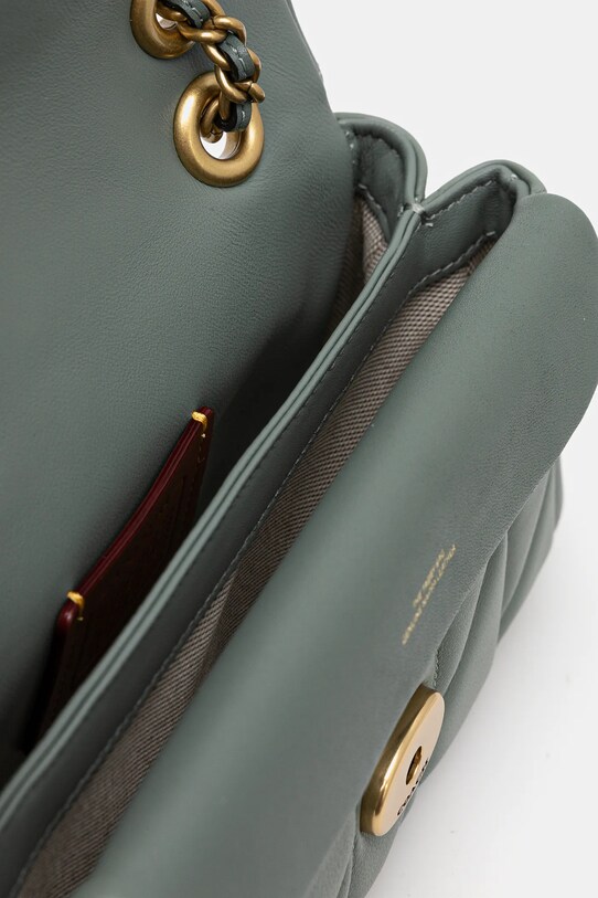Кожаная сумочка Coach Tabby CP149 зелёный