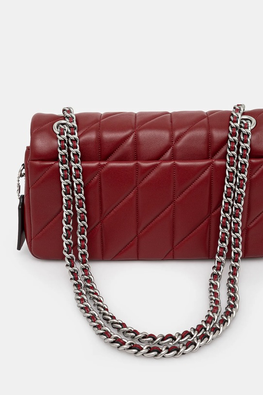 Akcesoria Coach torebka skórzana Tabby Shoulder Bag 26 With Pillow Quilting CP150 czerwony