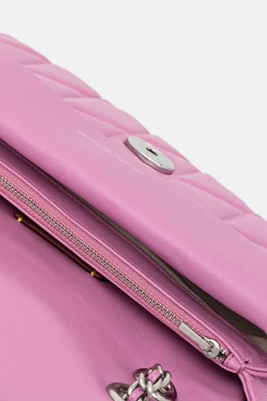 Кожена чанта Coach Tabby CP150 розов