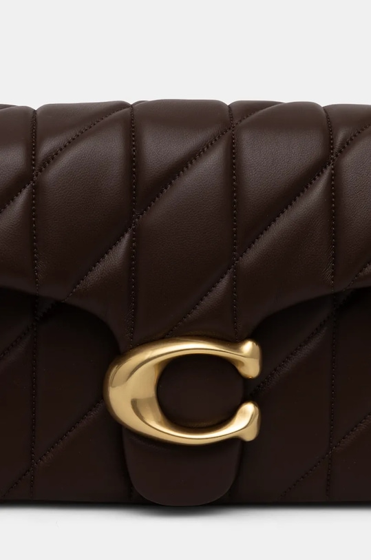 Кожена чанта Coach CP150 кафяв