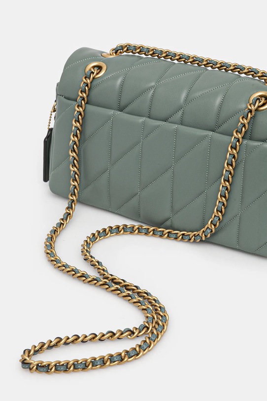 Akcesoria Coach torebka skórzana Tabby CP150 zielony