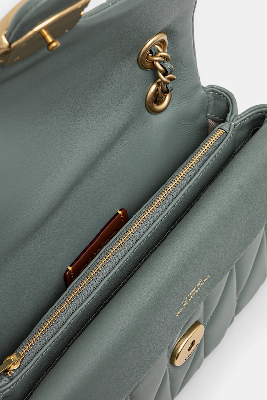 Coach torebka skórzana Tabby zielony CP150