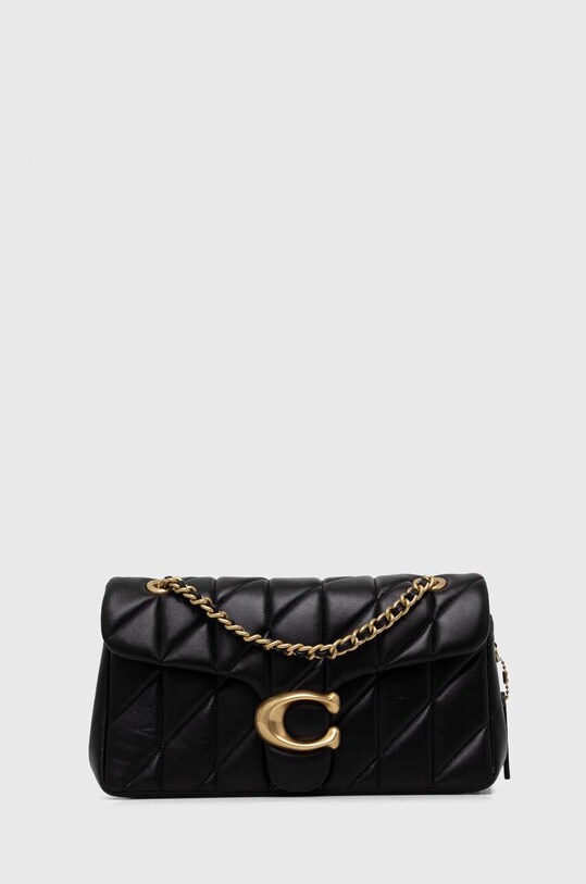 Кожаная сумочка Coach кожа чёрный CP150