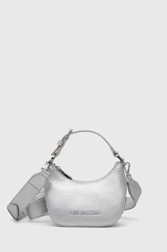 Love Moschino torebka nie mieści A4 srebrny JC4019PP1ILT1