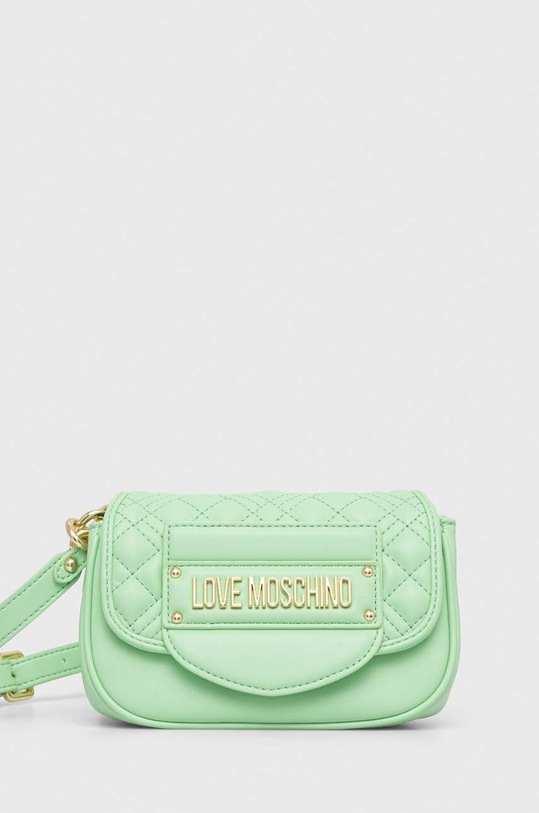 Love Moschino torebka nie mieści A4 zielony JC4056PP1I