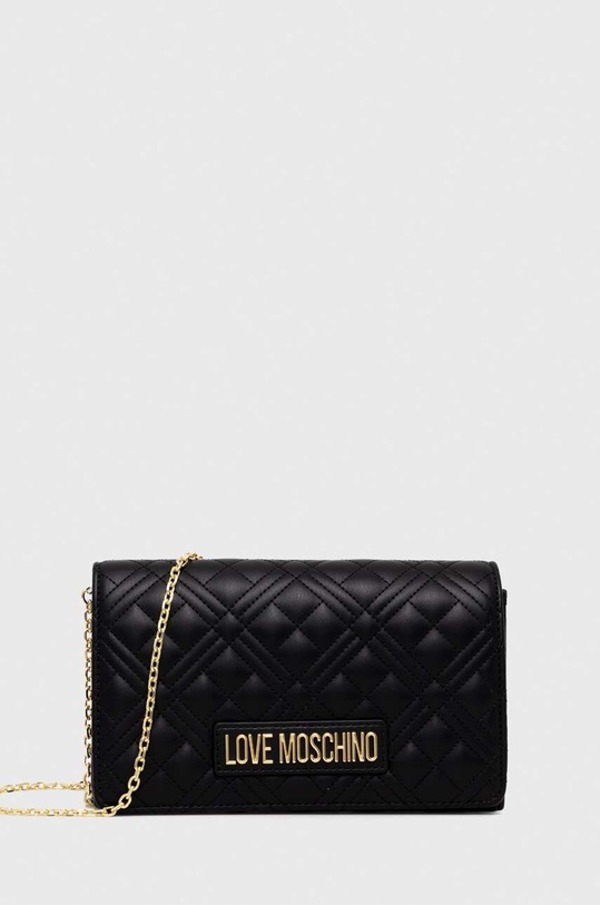 Love Moschino torebka imitacja skóry licowej czarny JC4079PP1I