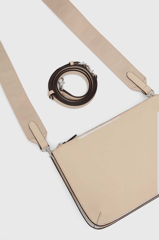 Kiegészítők Lauren Ralph Lauren bőr táska 431920066 bézs