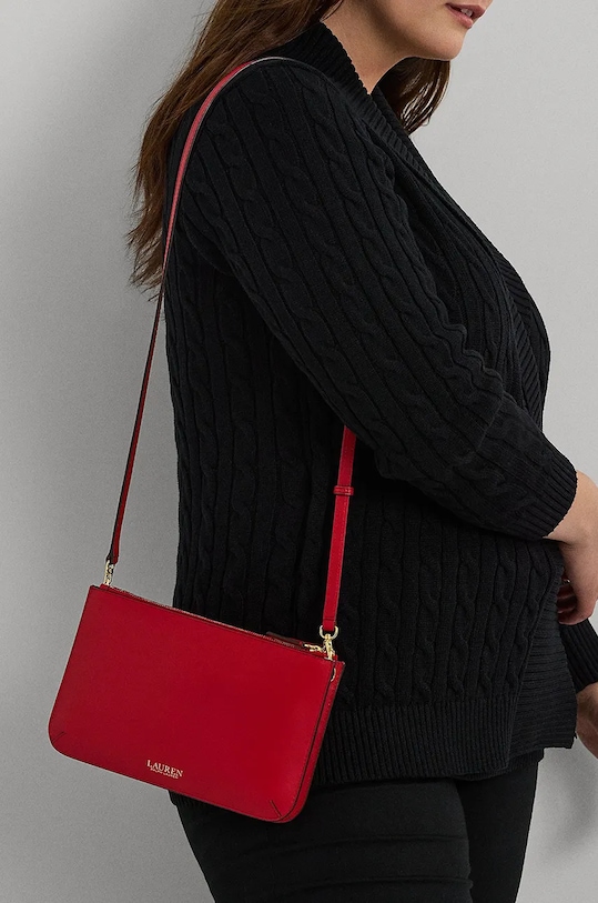 Kožená kabelka Lauren Ralph Lauren 431920066