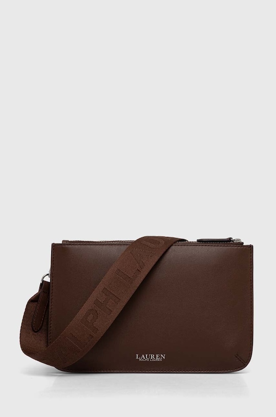 Lauren Ralph Lauren poseta de piele uni maro 431920066