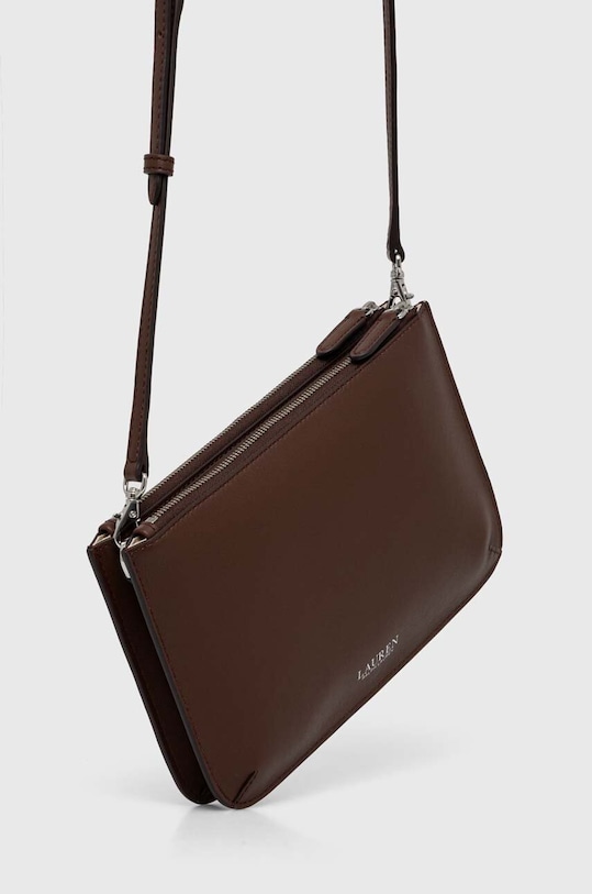 Lauren Ralph Lauren poseta de piele maro 431920066