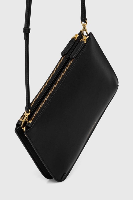Lauren Ralph Lauren borsa a mano in pelle nero 431920066