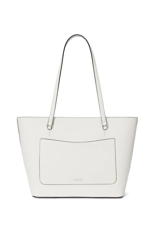 Kožená kabelka Lauren Ralph Lauren 431924351 bílá SS25