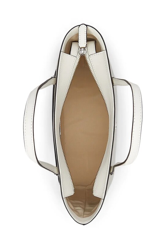 Kožená kabelka Lauren Ralph Lauren bílá 431924351