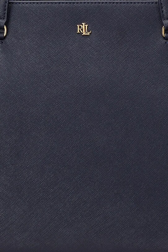 Lauren Ralph Lauren torebka skórzana 431924351 granatowy