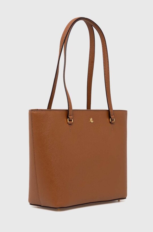 Lauren Ralph Lauren torebka skórzana 431924351 beżowy SS25