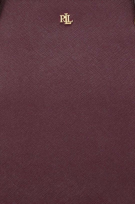 Lauren Ralph Lauren torebka skórzana 431924351 bordowy
