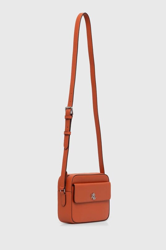 Kožená kabelka Lauren Ralph Lauren 431926645 oranžová AW24