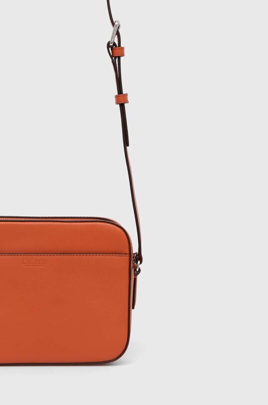 Akcesoria Lauren Ralph Lauren torebka skórzana 431926645 pomarańczowy