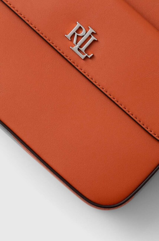 Lauren Ralph Lauren torebka skórzana pomarańczowy 431926645