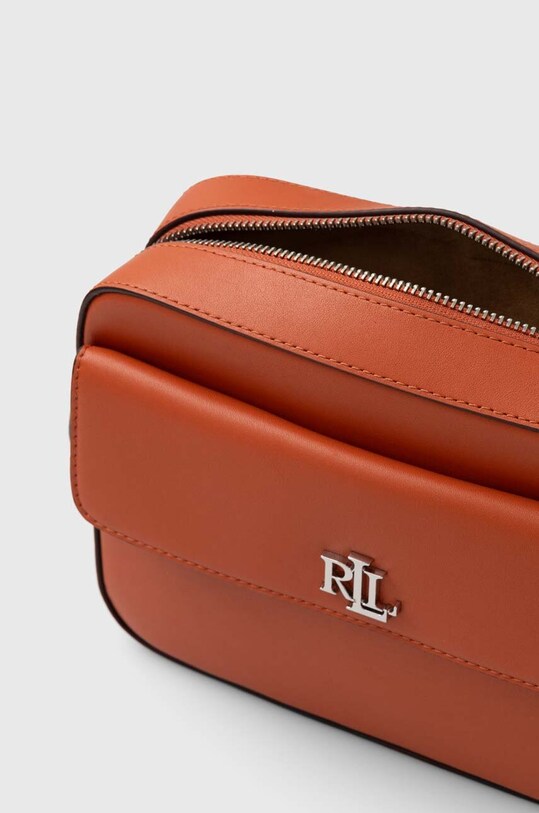 Lauren Ralph Lauren torebka skórzana 431926645 pomarańczowy