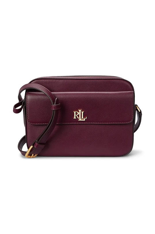 Lauren Ralph Lauren torebka skórzana skóra licowa czerwony 431926645