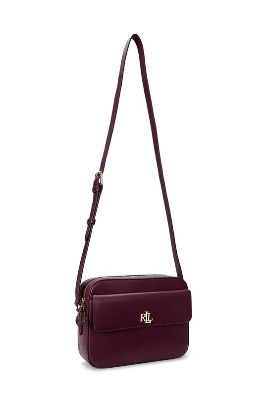 Akcesoria Lauren Ralph Lauren torebka skórzana 431926645 czerwony