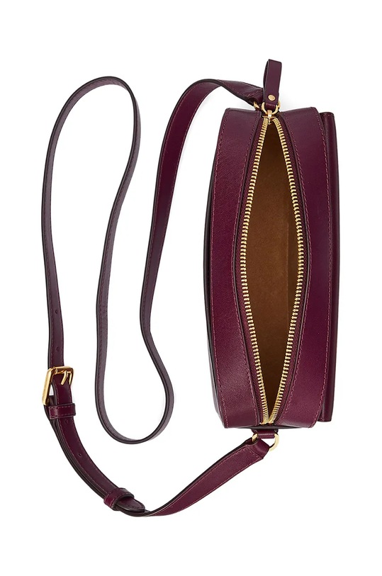 Lauren Ralph Lauren torebka skórzana czerwony 431926645