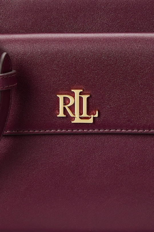 Lauren Ralph Lauren torebka skórzana 431926645 czerwony