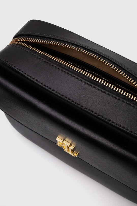 Δερμάτινη τσάντα Lauren Ralph Lauren 431926645 μαύρο