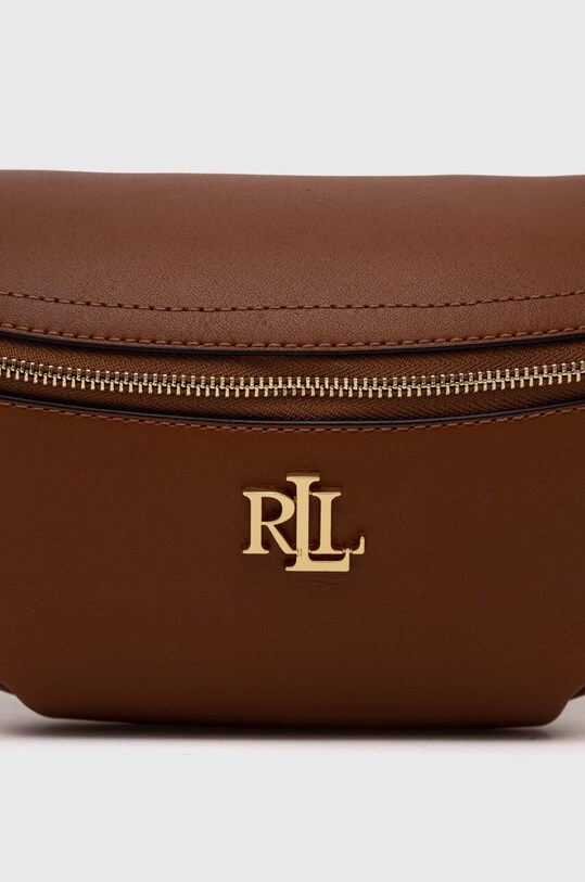 Αξεσουάρ Δερμάτινη τσάντα Lauren Ralph Lauren 431934832 καφέ