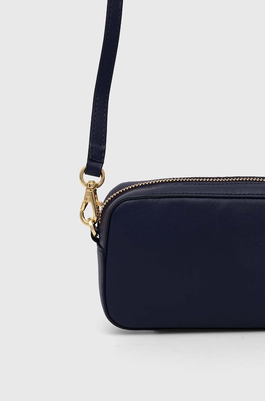 Doplňky Kožená kabelka Lauren Ralph Lauren 432934353 námořnická modř