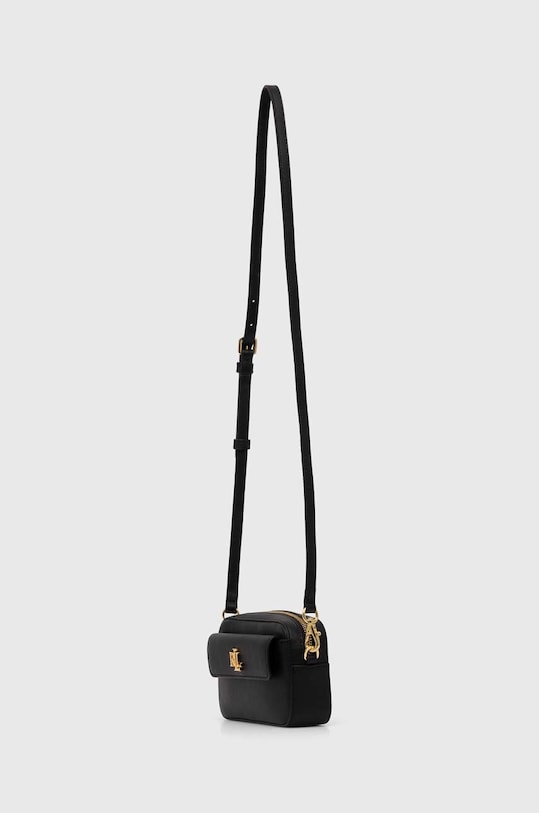 Kožená kabelka Lauren Ralph Lauren 432934353 čierna AW24