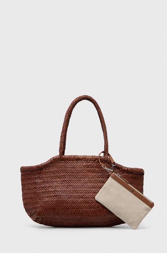 Weekend Max Mara torebka skórzana skóra licowa brązowy 2415511194600