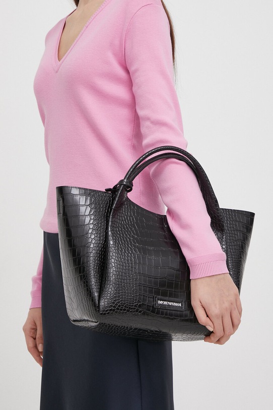 Torba Emporio Armani bez uzorka crna Y3D266.YWP8E