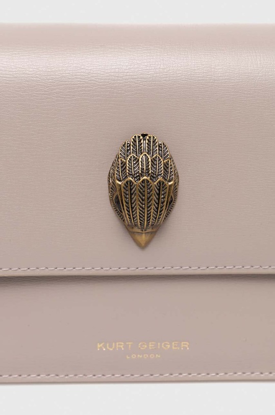 Akcesoria Kurt Geiger London torebka skórzana 495243109 beżowy