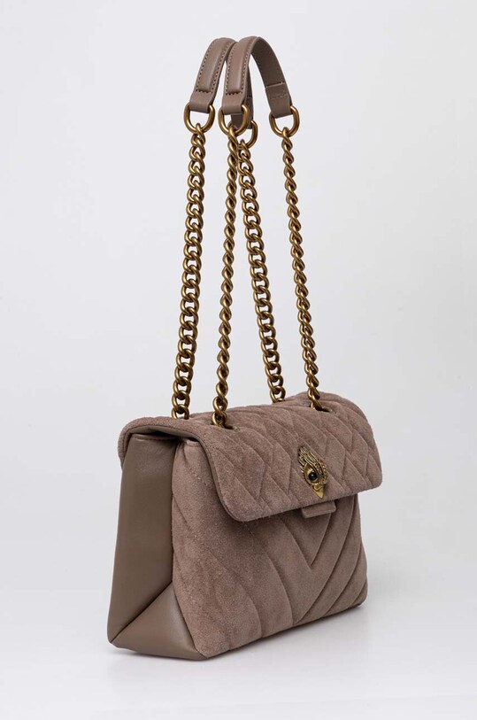 Kurt Geiger London torebka zamszowa 539947209 brązowy SS24