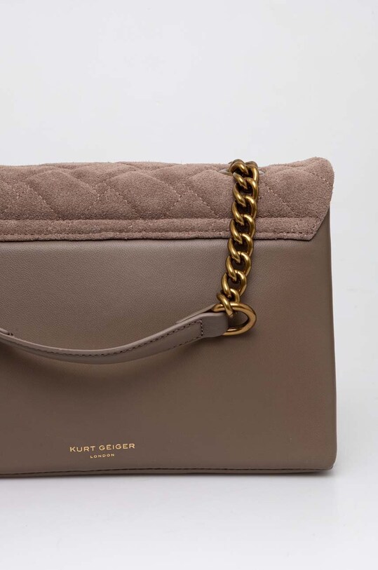 Kurt Geiger London torebka zamszowa brązowy 539947209