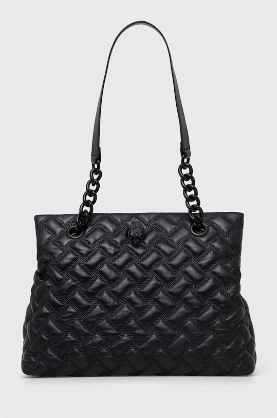 Kožená kabelka Kurt Geiger London usňová koža čierna 1269100109