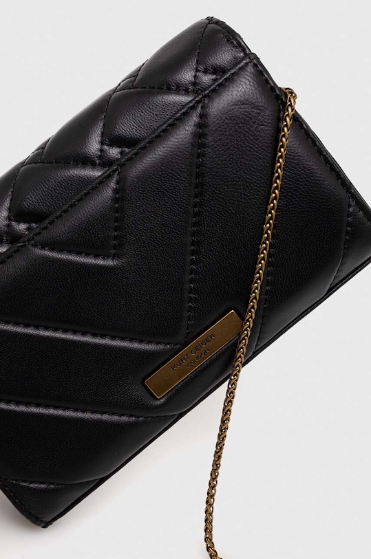 Кожен клъч Kurt Geiger London черен 1733000109