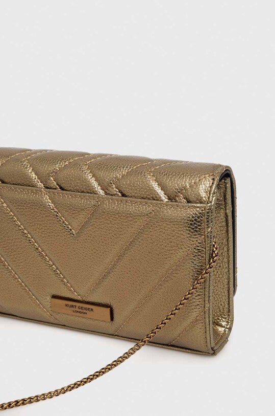 Akcesoria Kurt Geiger London kopertówka skórzana 1733060109 złoty